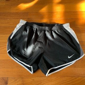 Nike Black and White Dri-fit running shorts